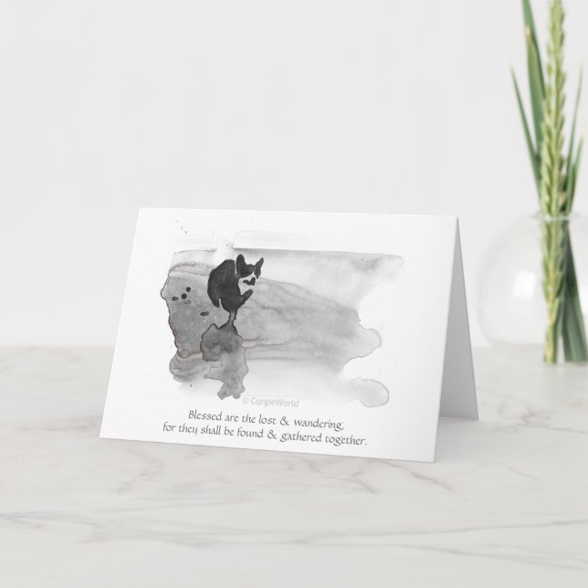 Tarjeta Blessed es la" beatitud perdida y que vaga del (Anverso)