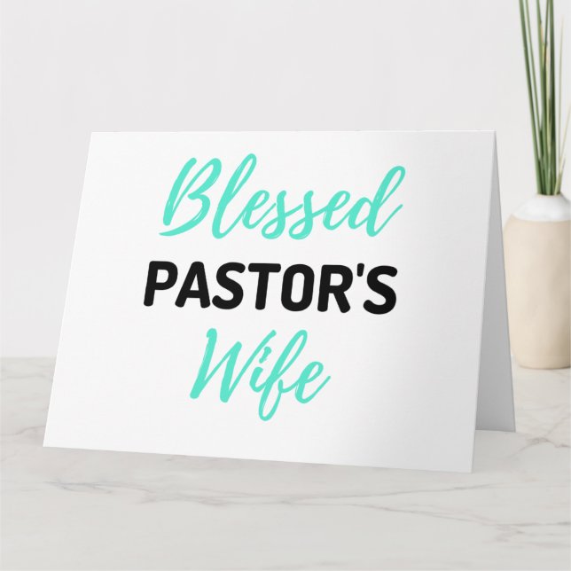 Tarjeta Blessed Pastor's Wife Bl (Anverso)