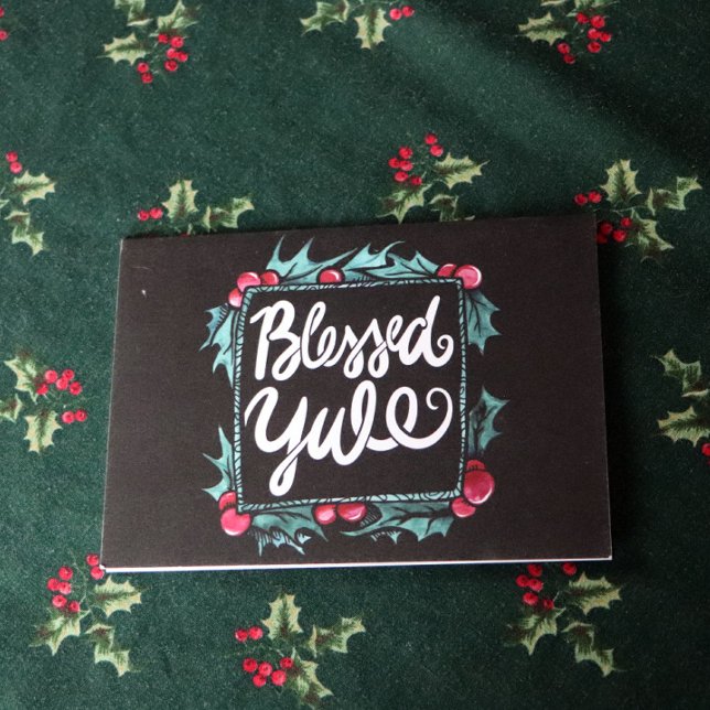 Tarjeta Blessed Yule (Subido por el creador)