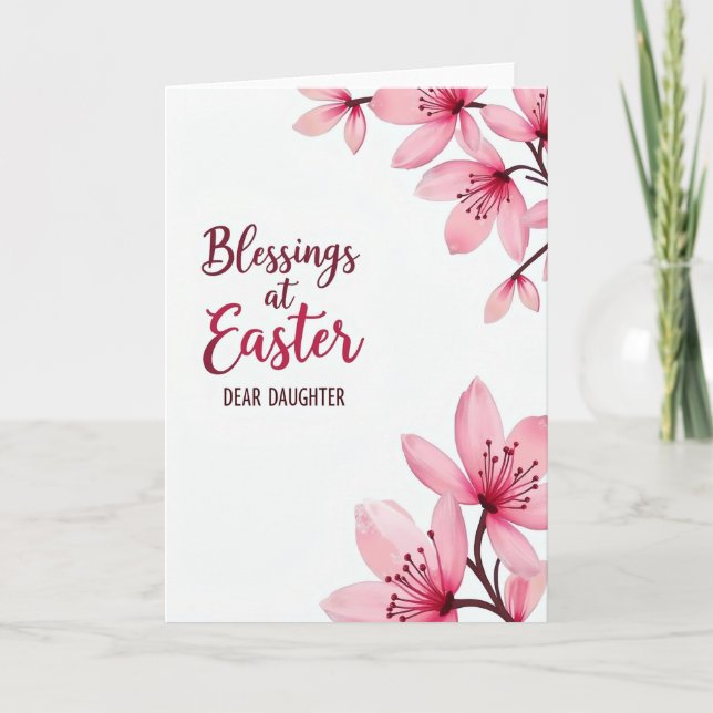 Tarjeta Blessings At Easter Daughter Card (Anverso)