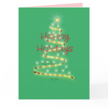Blessings Happy Holidays Folding Card