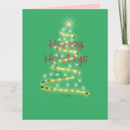 Tarjeta Blessings Happy Holidays Folding Card