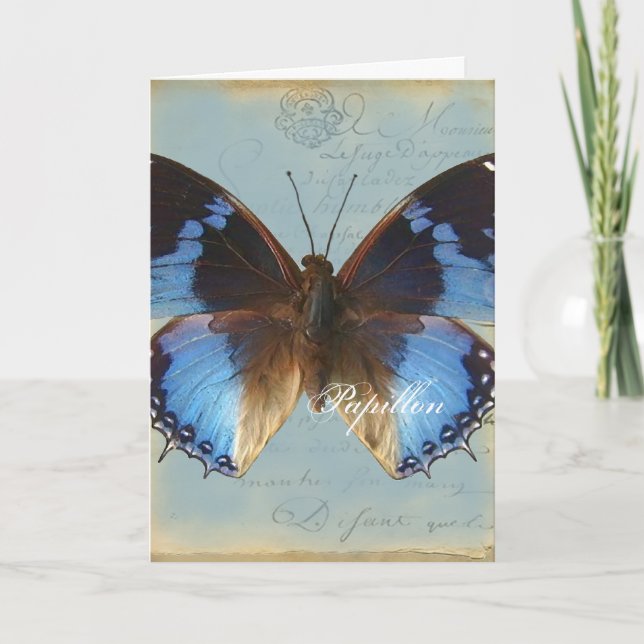 Tarjeta Bleu de Papillon (Anverso)