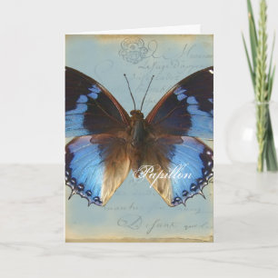 Tarjeta Bleu de Papillon