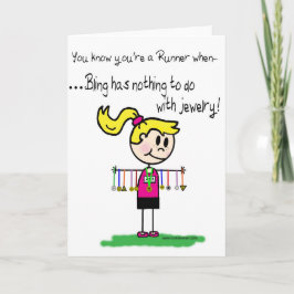 Tarjeta Bling del corredor