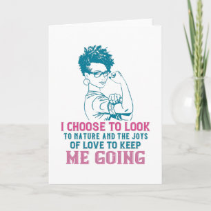 Tarjeta BLM - El amor y la naturaleza me mantienen adelant