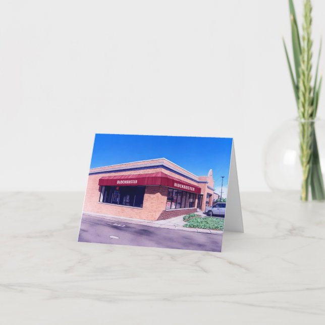 Tarjeta Blockbuster Brennan Station Raleigh NC Notecard (Anverso)