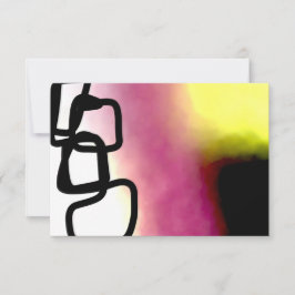 Tarjeta Blockchain: Resumen rosa, amarillo, negro y blanco