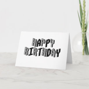 Tarjeta Blocks Happy Birday