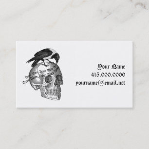 Tarjeta blogger Raven y Skull