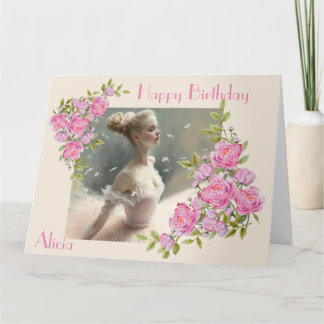 Tarjeta Blonde ballerina , una chica a la que le encanta l