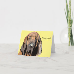 Tarjeta Bloodhound Be Well