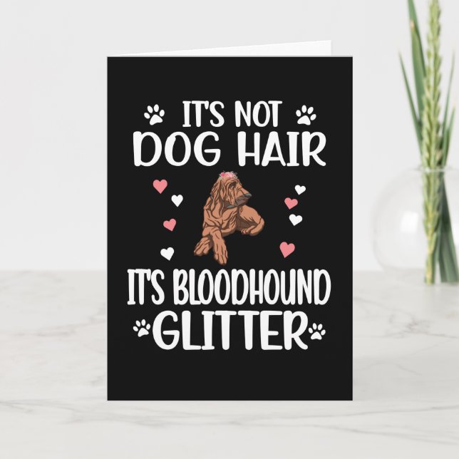 Tarjeta Bloodhound Lover Dog Mom Dad Bloodhound Dueño (Anverso)