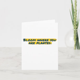Tarjeta Bloom Donde Se Plantan Pegatinas