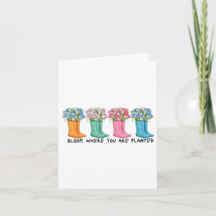 Tarjeta Bloom Donde Te Plantan