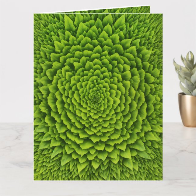 Tarjeta Bloom fractal esmeralda (Planta pequeña)