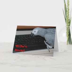 Tarjeta Bloque del escritor