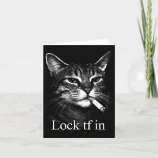 Tarjeta Bloqueo de gato Tf en divertido