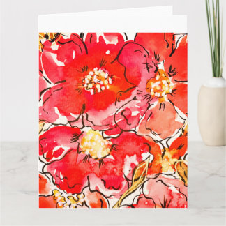 Tarjeta Bloques de color de agua negrita