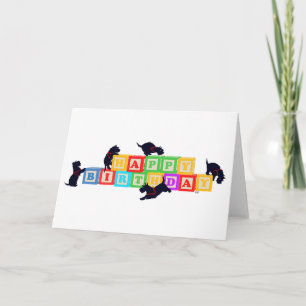 Tarjeta Bloques de cumpleaños de Scottie