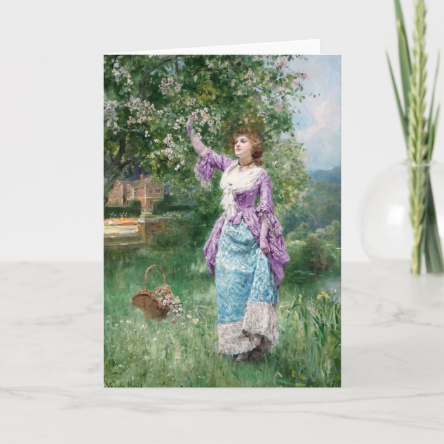 Tarjeta Bloques de primavera | Henry John Yeend King (Anverso)