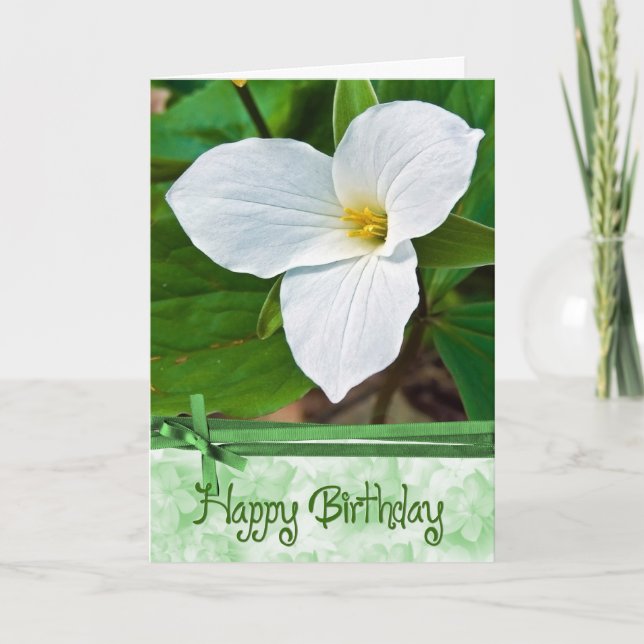 Tarjeta Blossom de cumpleaños (Anverso)