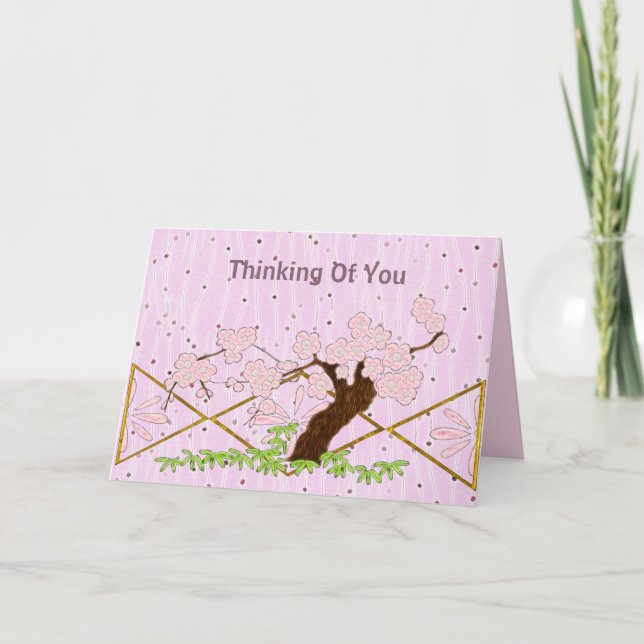 Tarjeta Blossoming Tree Blank (Anverso)