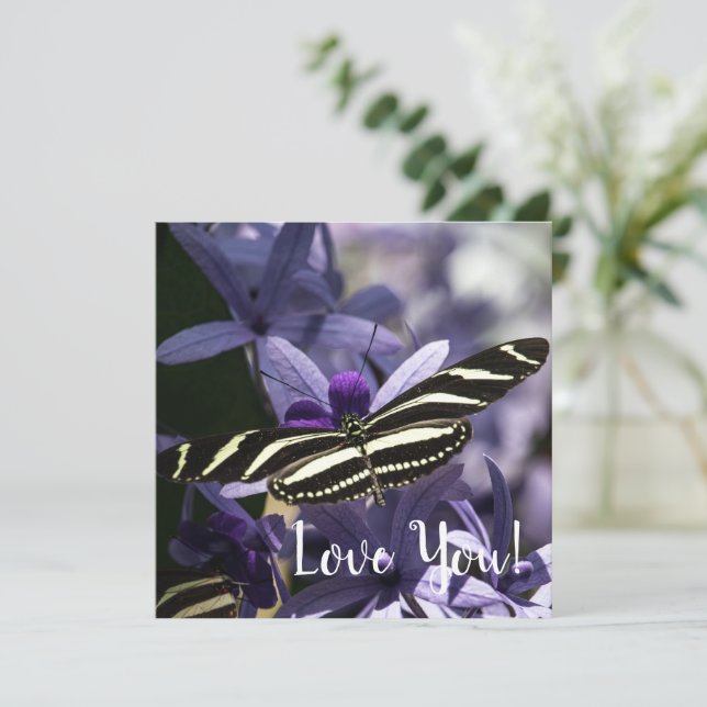 Tarjeta Blossoms Flat Greeting Card (Anverso de pie)