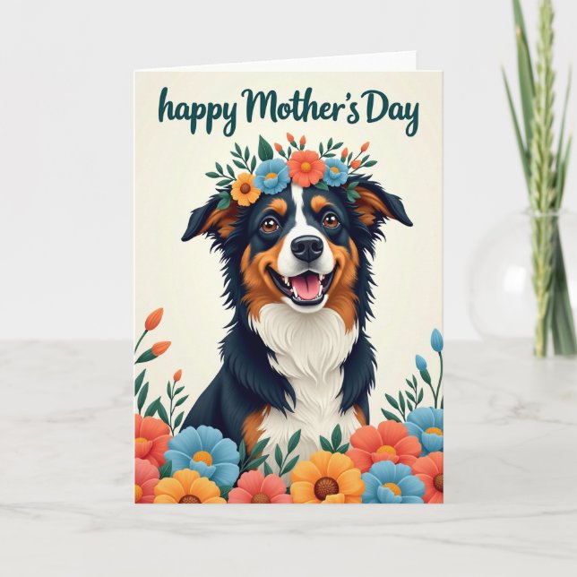 Tarjeta Blue And Orange Happy Day Card (Anverso)
