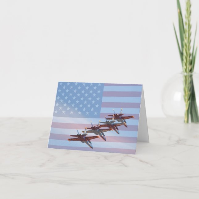 Tarjeta Blue Angels Greeting Card (Anverso)
