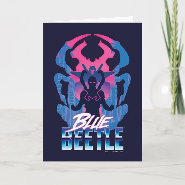 Tarjeta Blue Beetle Retrowave vs Graphic (Anverso)
