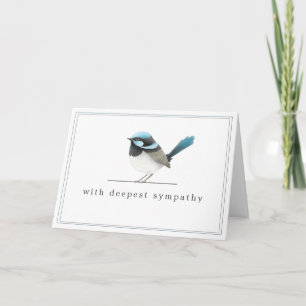 Tarjeta Blue Bird - Simple Elegante Simpatía