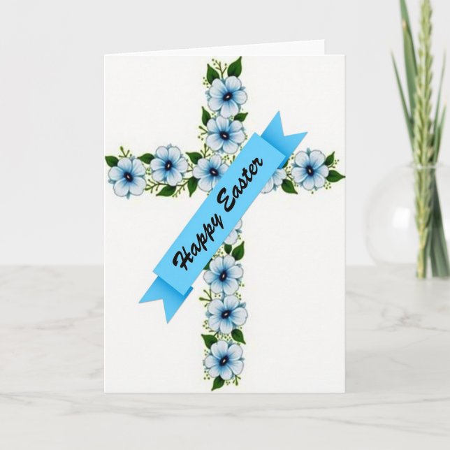 Tarjeta Blue Blossom Cross Season Card (Anverso)