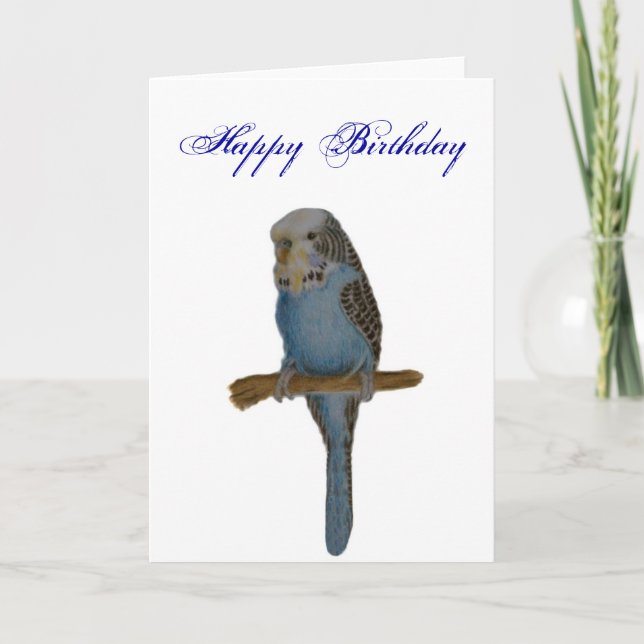 Tarjeta Blue Budgie (Anverso)
