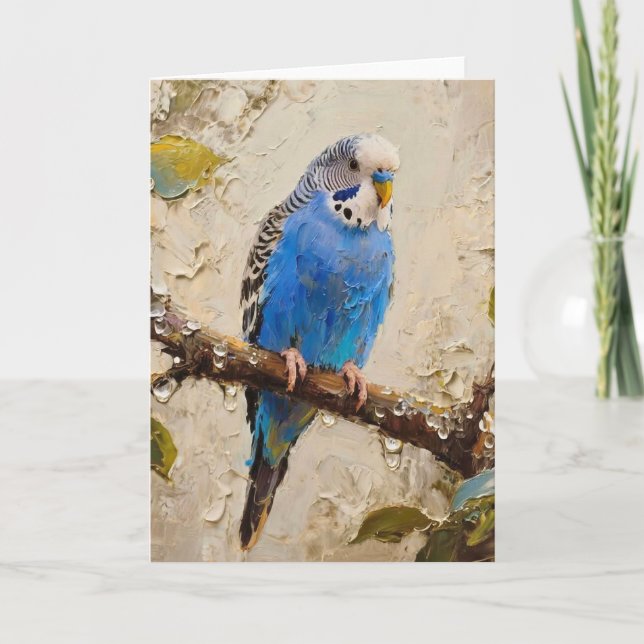 Tarjeta Blue Budgie (Anverso)