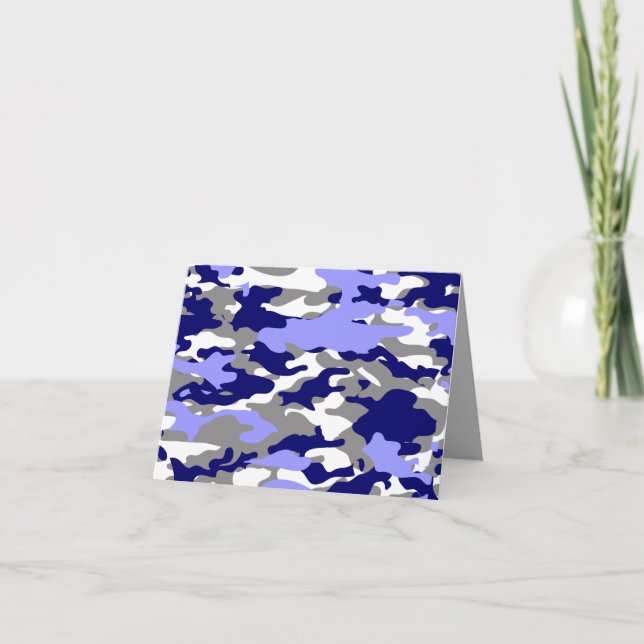 TARJETA BLUE CAMO - NOTECARD (Anverso)