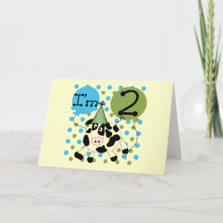 Tarjeta Blue Cow Camisas y Regalos de Cumpleaños