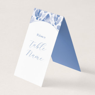 Tarjeta Blue Dreamy Table Markers