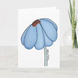 Tarjeta Blue Flower Blank