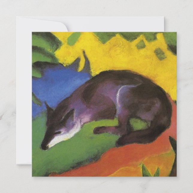 Tarjeta Blue Fox (de Franz Marc) (Anverso)