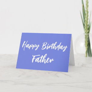 Tarjeta Blue Happy Birday Father from Daughter Card