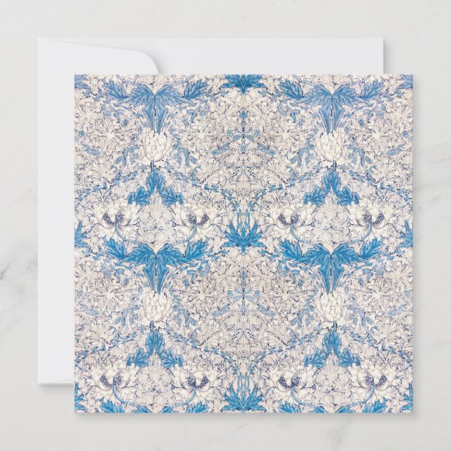 Tarjeta Blue Honeysuckle (por William Morris) (Anverso)