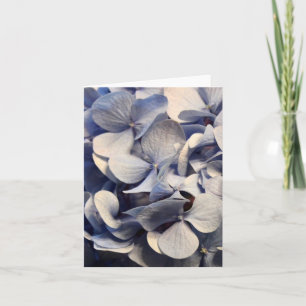 Tarjeta Blue Hydrangea Blank Notecards