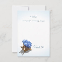 Tarjeta Blue Hydrangea Seashell Place
