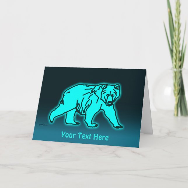 Tarjeta Blue Kodiak Bear (Anverso)
