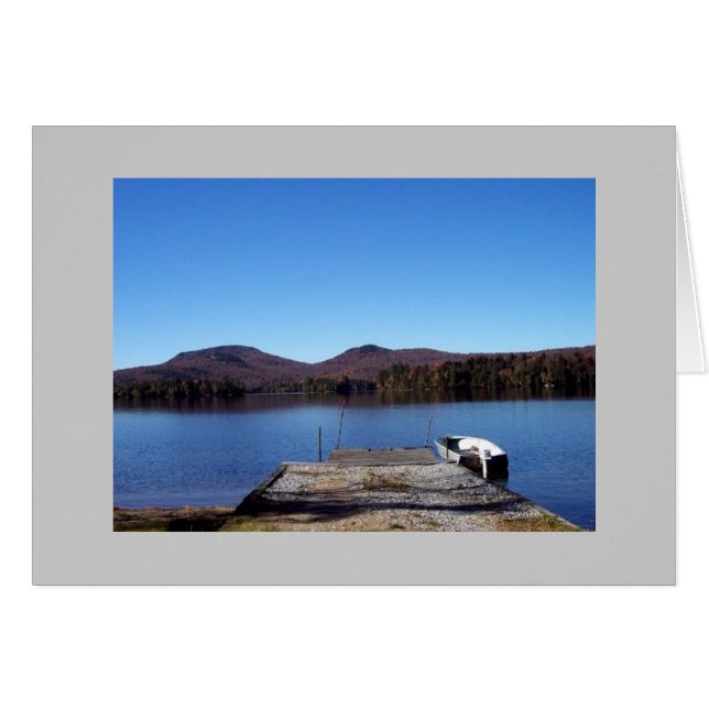 Tarjeta Blue Mt. Lake (Anverso (Horizontal))