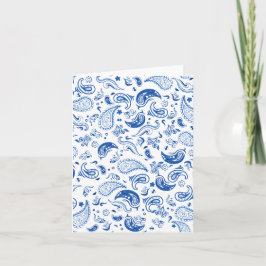 Tarjeta Blue Paisley