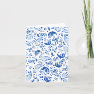 Tarjeta Blue Paisley