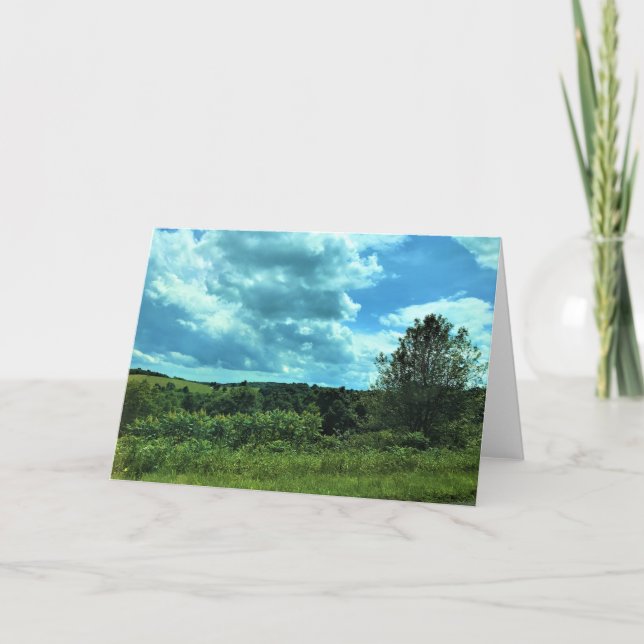 Tarjeta Blue Ridge Parkway cerca de Floyd, Virginia (Anverso)