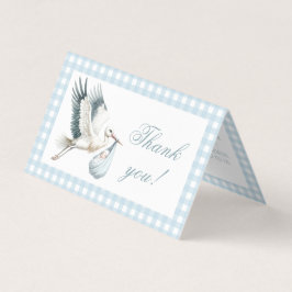 Tarjeta Blue Stork Delivery Baby Boy Shower